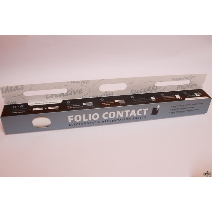 Folia FLIPCHART z dyspenserem DOTTS samoprzyczepna 20m rolka 25 arkuszy 80x60mm błyszcząca