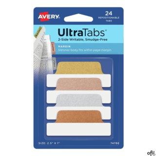 Ultra Tabs - samoprzylepne zakładki indeksujące Avery Zweckform.• Niezawodnie przylegają, ale można je łatwo usunąć bez uszkadza