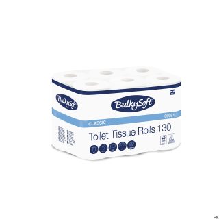 Papier toaletowy BulkySoft Classic, 2 warstwy, kolor biały, celuloza, długość 14,3m, 12 rolek/op.Numer artykułu: 66991BULKYSOFT 