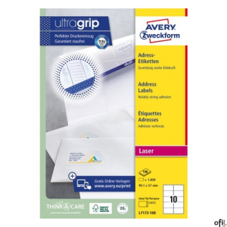 Etykiety adresowe L7173-100 99,1 x 57 100ark Avery Zweckform