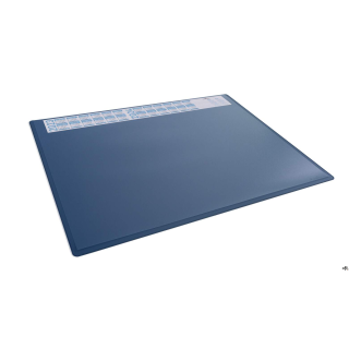 Podkład na biurko 650x500 mm z kalendarzem i przezroczystą nakładką PP Durable granatowy 722307