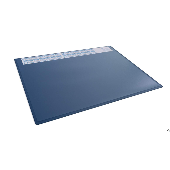 Podkład na biurko 650x500 mm z kalendarzem i przezroczystą nakładką PP Durable granatowy 722307