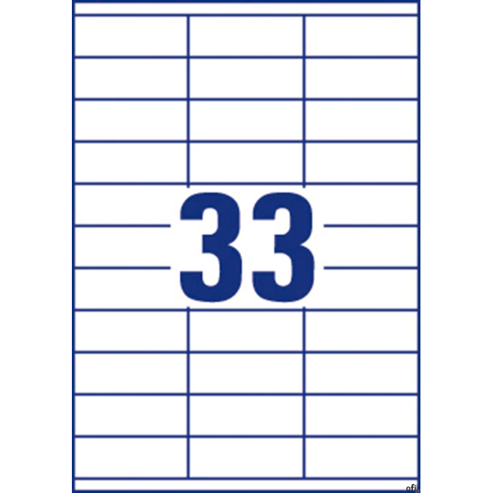 Etykiety uniwersalne ELA009 70 x 25,4 100 ark. Economy Europe100 by Avery Zweckform