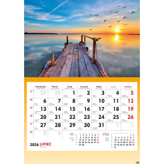 Terminarz Ścienny 2026 Michalczyk i Prokop T-107S-5 kalendarz jednodzielny