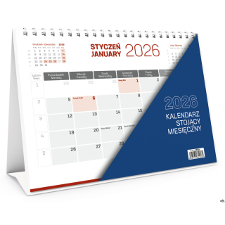 Kalendarz stojący miesięczny KB034B mix 2026 WOKÓŁ NAS