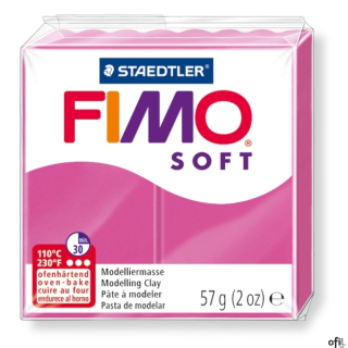 Kostka FIMO soft 57g, amarantowy, masa termoutwardzalna, Staedtler S 8020-22