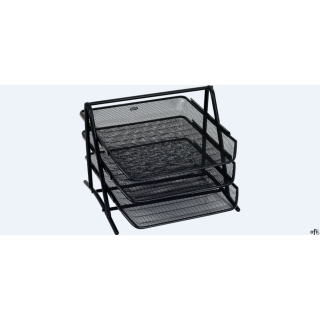 Stojak na dokumenty GR-069S czarny metalowy siatka GRAND 120-1117