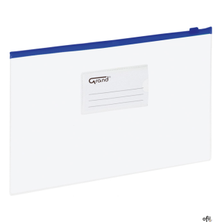 Teczka kopertowa zamek EC007B, niebieska, A5 EAGLE 120-1472 suwak