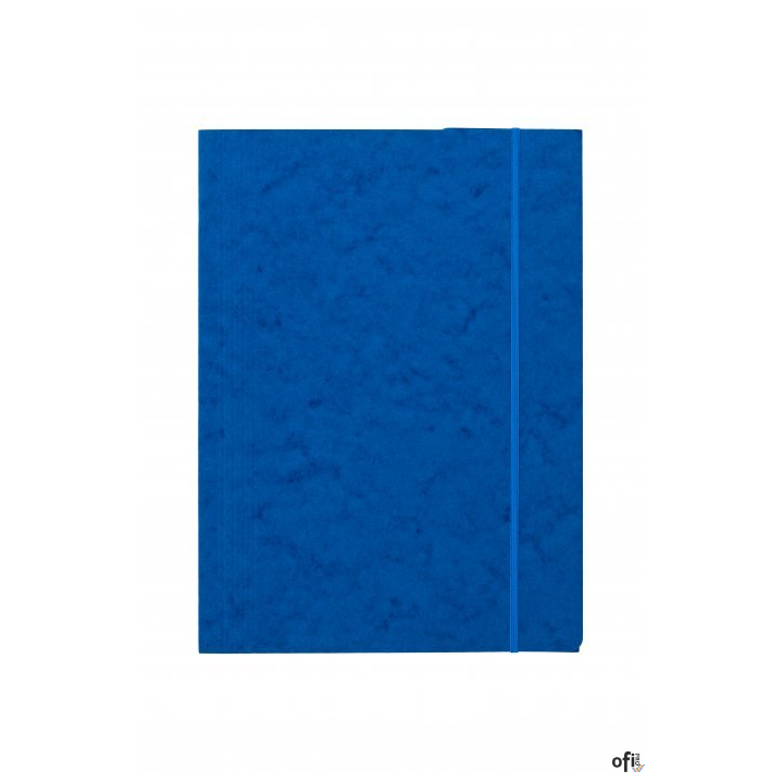 Teczka z gumką prostą DOTTS A4 preszpan niebieska 390g
