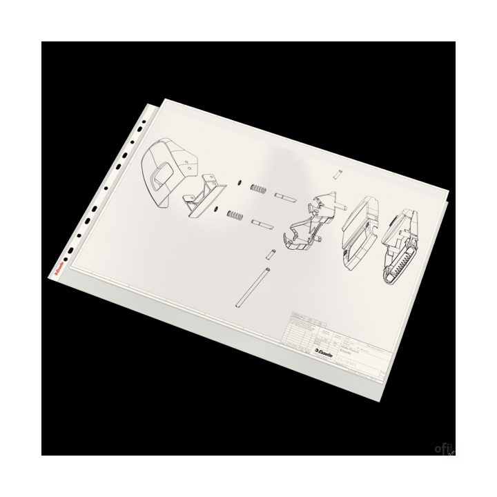 Koszulki groszkowe A3 75 mic. poziome ESSELTE (10szt.), w folii,  47182