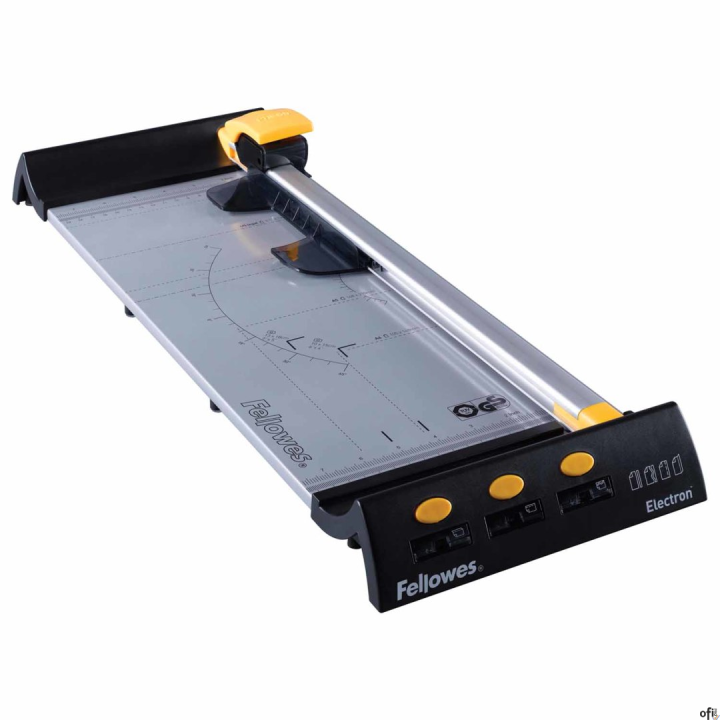 Trymer przeznaczony do użytku w średnim biurze do przycinania dokumentów o rozmiarze do A3____Zawiera bezpieczne w użyciu unikal