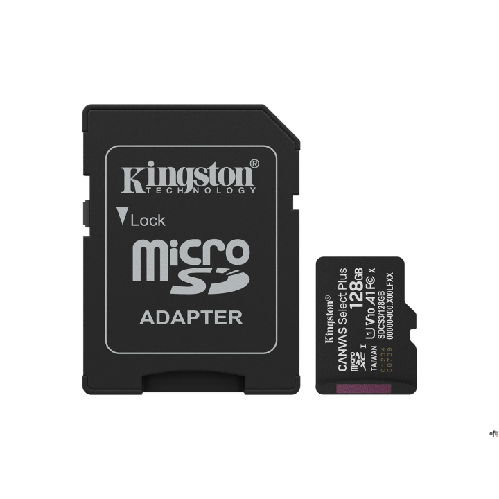 Karta microSD Kingston Canvas Select Plus oferuje niezawodną wydajność, szybkość do 150MB/s1 i jest kompatybilna z urządzeniami 