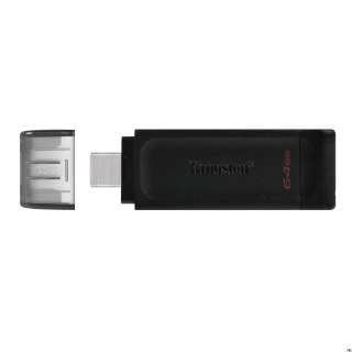 Kingston DataTraveler® 70 to lekka i poręczna pamięć flash USB-C®, zgodna ze standardem USB 3.2 Gen 1. Została zaprojektowana z 