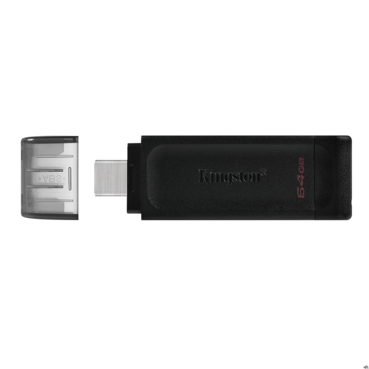 Kingston DataTraveler® 70 to lekka i poręczna pamięć flash USB-C®, zgodna ze standardem USB 3.2 Gen 1. Została zaprojektowana z 