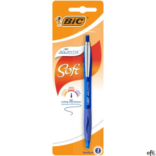 Atlantis BIC MetalClip to elegancja i wygoda w odpowiednio dobranych proporcjach. Polistyrenowa obudowa długopisu wyposażona jes