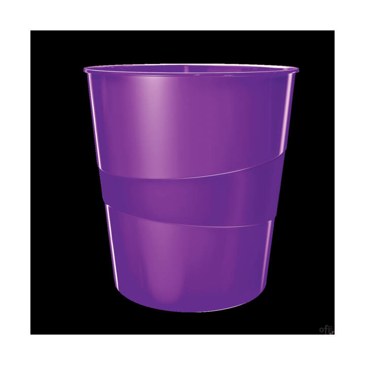 Wytrzymały kosz na śmieci w modnych kolorach, z efektownym, błyszczącym wykończeniem. Idealnie pasuje do pozostałych produktów z