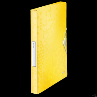 Praktyczne elastyczne zamknięcie zabezpieczające dokumenty podczas przenoszenia_Etykieta na grzbiecie ułatwia identyfikację zawa