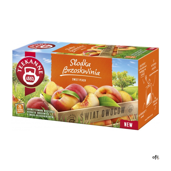 Herbata TEEKANNE World of Fruits, Słodka Brzoskwinia, 20 kopert, SP-067824