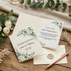 Zaproszenia Składane Eko | Papier Munken & Nautilus | Druk Ofipro