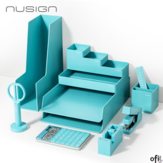 Zestaw Organizacyjny Nusign ENS003 13 elementów niebieskizestaw składający się z 13 elementówskład zestawu: nożyczki, linijka, k