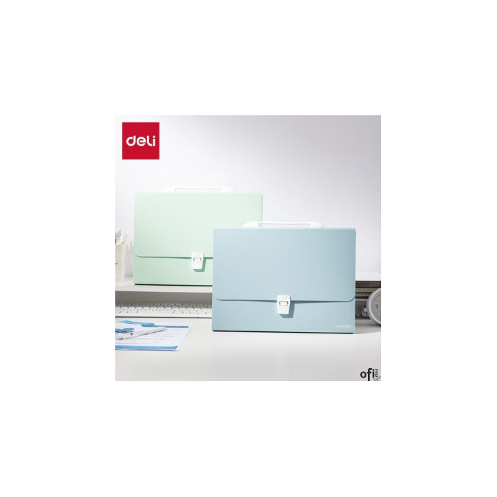 &nbsp; teczka harmonijkowa w formacie A4 z 8 przegrodami&nbsp; przeznaczona do segregacji i przechowywania dokumentów&nbsp; wykonana z materiał