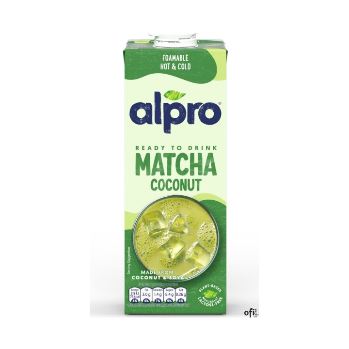 Jednym z największych atutów Alpro Matcha na bazie kokosowo-sojowej jest jej wyjątkowa spienialność. Dzięki kremowej strukturze 