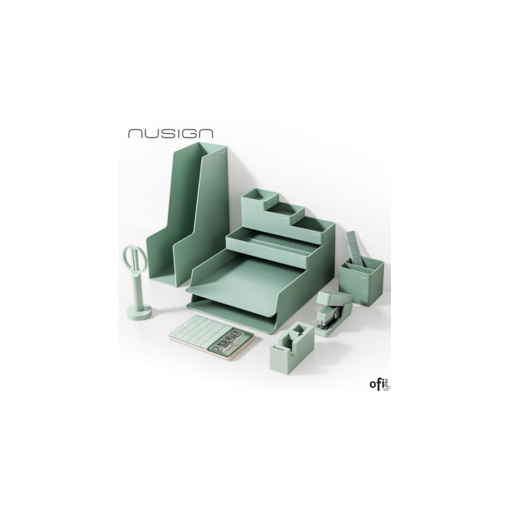 Zestaw Organizacyjny Nusign ENS003 13 elementów zielonyzestaw składający się z 13 elementówskład zestawu: nożyczki, linijka, kal