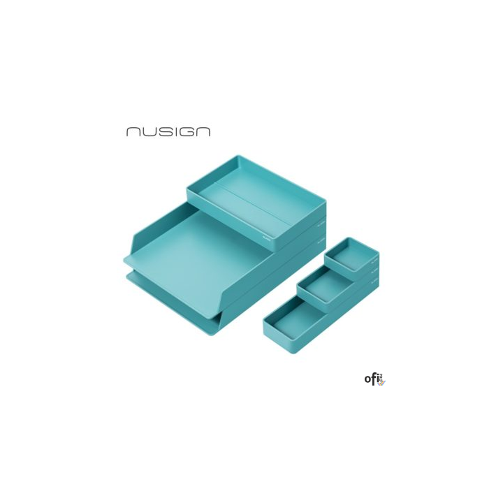 &nbsp; 6-elementowy zestaw organizerów do dowolnej aranżacji przestrzeni na biurku&nbsp; modułowa konstrukcja umożliwia swobodne dopasowan