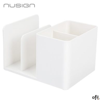 &nbsp; organizer biurkowy w konstrukcji 2 w 1 z czterema przegrodami&nbsp; umożliwia wygodne przechowywanie długopisów i drobnych akcesori