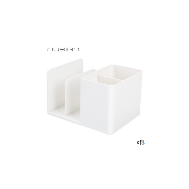 &nbsp; organizer biurkowy w konstrukcji 2 w 1 z czterema przegrodami&nbsp; umożliwia wygodne przechowywanie długopisów i drobnych akcesori