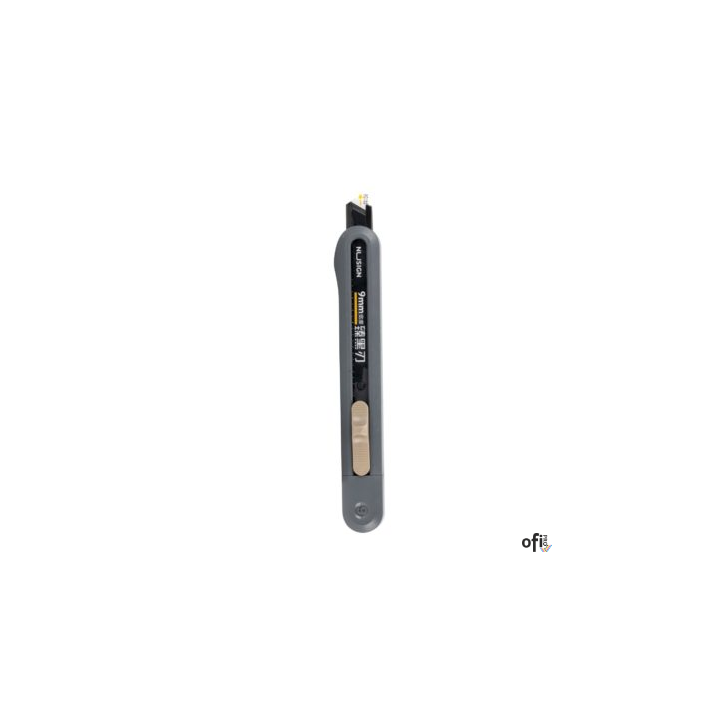 &nbsp; nożyk z ostrzem łamanym 9 mm o kącie 60°&nbsp; ostrze wykonane z wytrzymałej stali SK5 zapewniającej skuteczne cięcie&nbsp; system odłam