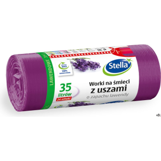 STELLA Worki 35l na śmieci z uszami, zapach lawendy (24 szt.) 023561