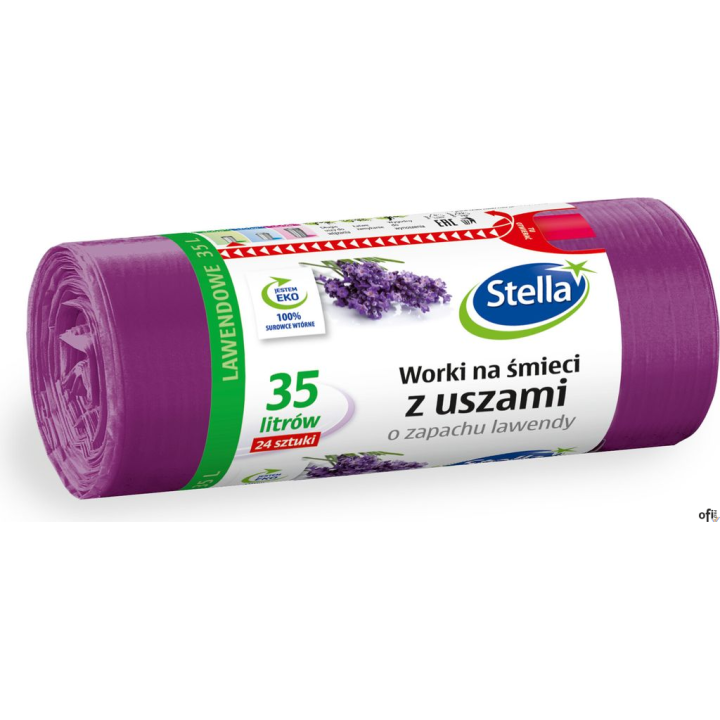STELLA Worki 35l na śmieci z uszami, zapach lawendy (24 szt.) 023561