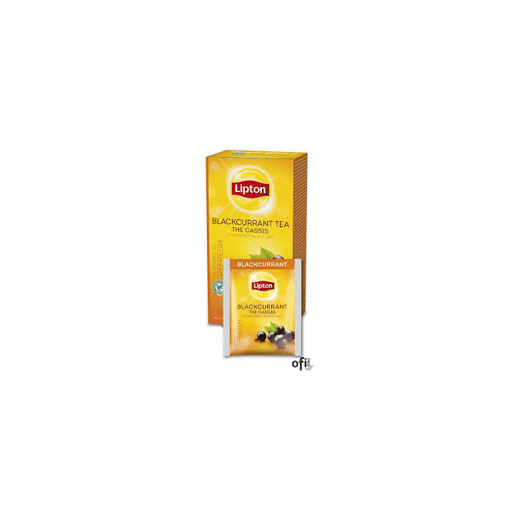 Herbata LIPTON CLASSIC BLACKCURRANT 25k.fol czarna