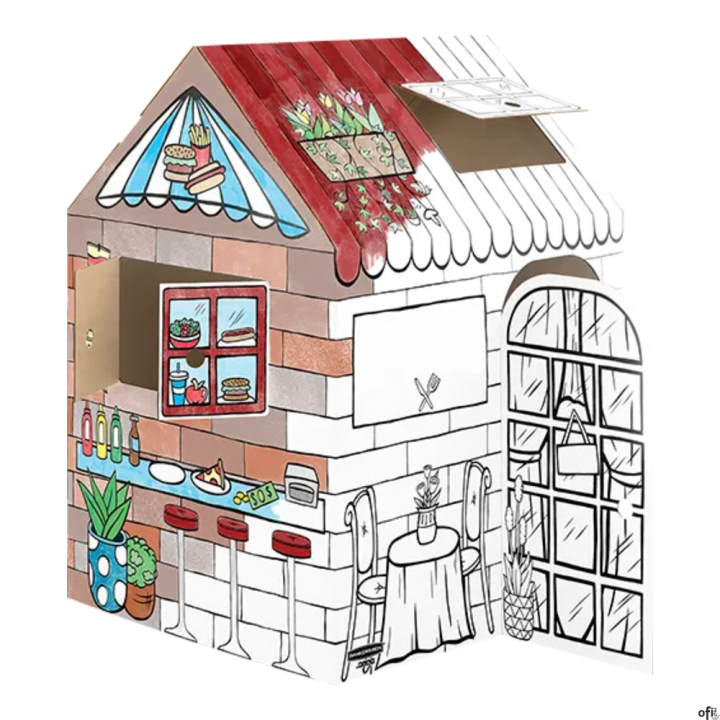 Domek do kolorowania rozmiar L, 2w1 cukiernia&kawiarnia, 1 szt (FSC) 100053827 FELLOWES