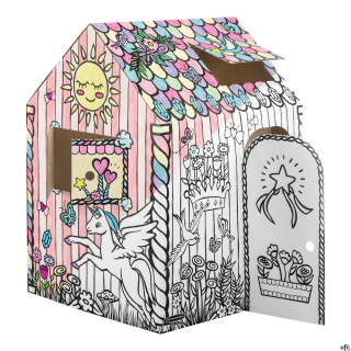 Domek do kolorowania rozmiar XL, jednorożec, 1 szt, szary karton (FSC) 1232401 FELLOWES