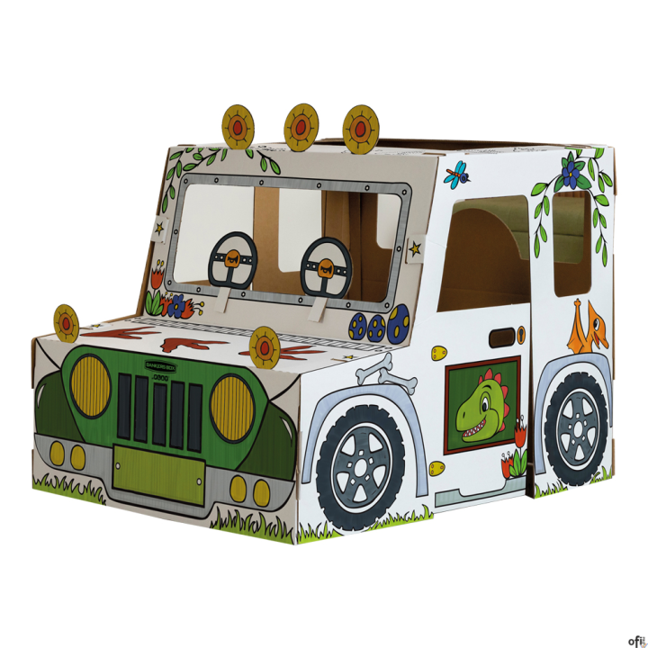 Domek do kolorowania rozmiar XL, ciężarówka dinozaur, 1 szt (FSC) 100142509 FELLOWES