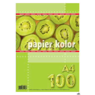 Papier xero A4 czerwony (100 arkuszy) KRESKA.