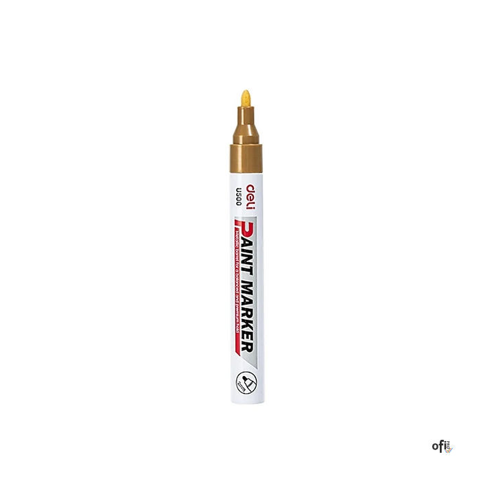 Marker olejowy 2 mm, złoty, EU500_GD, Deli
