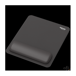 Podkładka pod mysz i nadgarstek BREYTA, czarna 24x20cm 100142555 FELLOWES