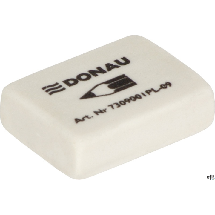 gumka przeznaczona do ścierania pisma ołówka_wykonana z najwyższej jakości termoplastycznego kauczuku_jednolita, biała_nie zawie