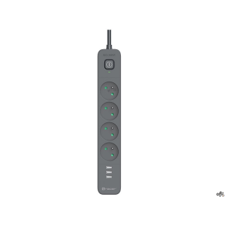 Uniwersalna Listwa ZasilającaListwa zasilająca antyprzepięciowa TRACER Power Line+ mobile ready 1.5 m to niezastąpione rozwiązan