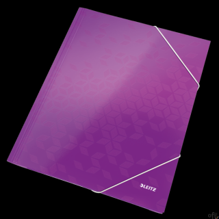 Teczka kartonowa z gumką WOW Leitz__laminowana powierzchnia nadaje jej błyszczący wygląd i zapewnia wysoką jakość__paleta promie