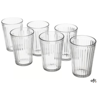 Szklanka, szkło bezbarwne, 310ml 6 szt./op. VARDAGEN