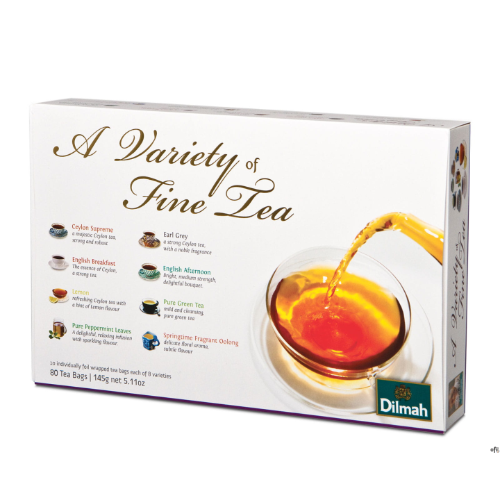 Zestaw herbat DILMAH Variety of Fine Tea (80 kopert)