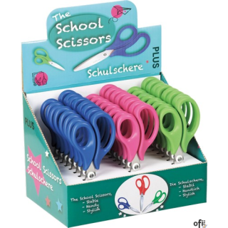 Lekko zakrzywione ostrza dla łatwego i&nbsp;czystego cięcia.Zaokrąglona końcówka dla bezpiecznego użytkowania.Wytrzymały pierścień łą