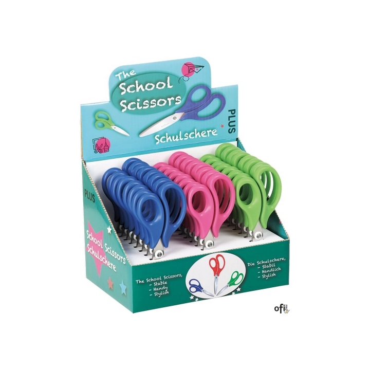 Lekko zakrzywione ostrza dla łatwego i&nbsp;czystego cięcia.Zaokrąglona końcówka dla bezpiecznego użytkowania.Wytrzymały pierścień łą