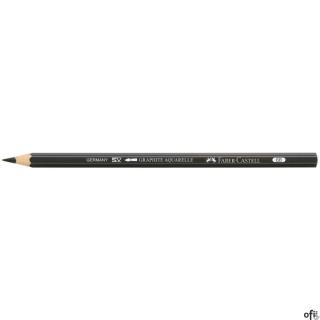Ołówek grafitowy akwarelowy Faber-Castell Aquarelle w kolorze czarnym. Idealny do klasycznego malarstwa akwarelowego, szkicowani