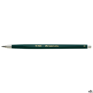 Ołówek automatyczny TK 9400 Faber-Castell w kolorze zielonym. Ponadczasowy, niezawodny i dobrze znany _ przeznaczony do pisania,