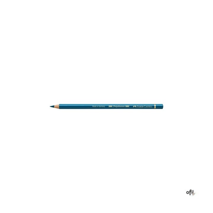 Kredka artystyczna Polychromos Faber-Castell w kolorze helio turquoise (155). Seria ta jest ceniona na całym świecie zarówno prz